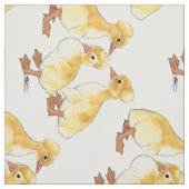 Kuif witte eendjes stof (Swatch)