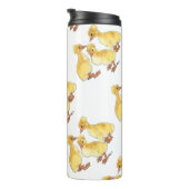 Kuif witte eendjes thermosbeker (Geroteerd rechts)