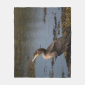 Kuifcormorant Fleece Deken (Voorkant)
