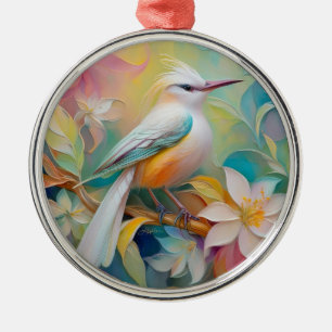 Kuifgouden Staart Fantasie Vogel Metalen Ornament