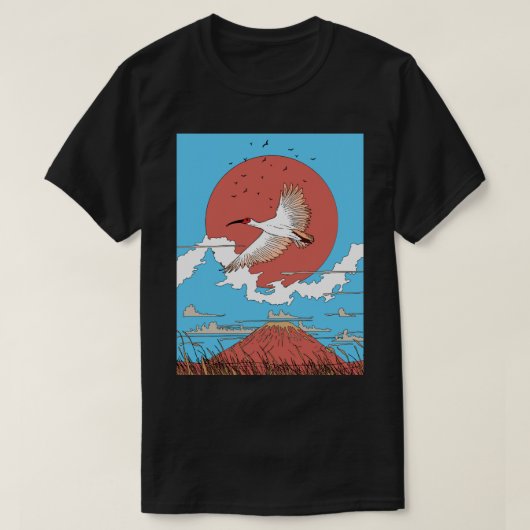 Kuifibis in vlucht t-shirt (Design voorkant)