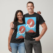 Kuifibis in vlucht t-shirt (Unisex)
