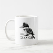 Kuifijsvogel Zwart & Wit Koffiemok (Links)