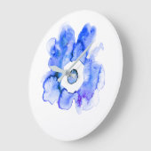 Kuifje abstracte waterverf met hand getrokken grote klok (Hoek)