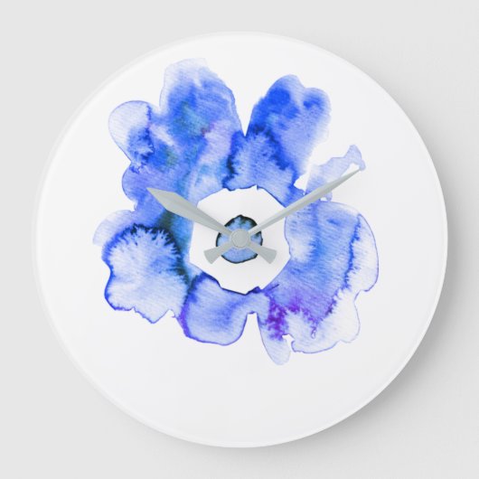 Kuifje abstracte waterverf met hand getrokken grote klok (Voorkant)