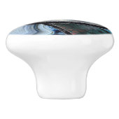 Kuifje Evil Eye Amulet Mineral Textures Collage Keramische Knop (Zijkant)