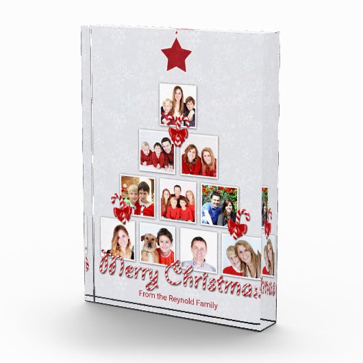 Kuifje kerstboom met snoepriet Foto collage (Rechts)