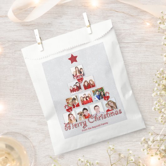 Kuifje kerstboom met snoepriet Foto collage Bedankzakje (Geknipt)