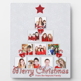 Kuifje kerstboom met snoepriet Foto collage Fotoplaat