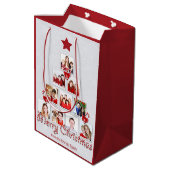 Kuifje kerstboom met snoepriet Foto collage Medium Cadeauzakje (Achterkant Gekanteld)