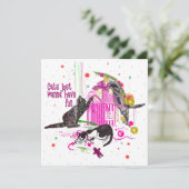 Kuifkatten die kerstdecoratie opzoeken feestdagenkaart (Staand voorkant)