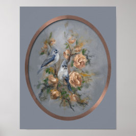 Kuifmees 28x35cm poster