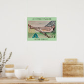 Kuifmees in het bos poster (Keuken)