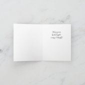 Kuifmeesje Watercolor Kerstkaart Bedankkaart (Binnen)