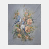 Kuifmezen Fleece Deken (Voorkant)