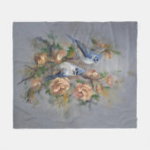 Kuifmezen Fleece Deken (Voorkant (Horizontaal))