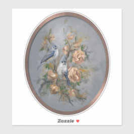Kuifmezen Sticker