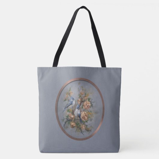 Kuifmezen Tote Bag (Voorkant)