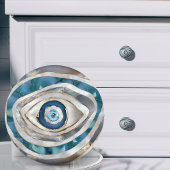 Kuifogen Minerale texturen en goud Keramische Knop