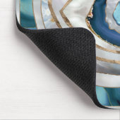 Kuifogen Minerale texturen en goud Muismat (Hoek)