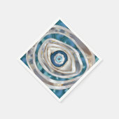 Kuifogen Minerale texturen en goud Servet (Hoek)