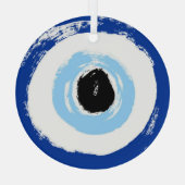 Kuifoog, rond, ruig Ornament met rubberen glans (Achterkant)