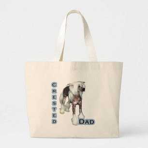 kuifpapa 4 grote tote bag