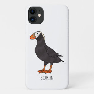 Kuifpapegaaiduikercartoonillustratie  Case-Mate iPhone case