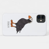 Kuifpapegaaiduikercartoonillustratie  Case-Mate iPhone case (Achterkant (horizontaal))