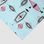 Kuifpapier voor atoomroze en grijze patronen tissuepapier (Detail)