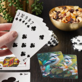 Kuiftaling Vleugelige Gaai Pokerkaarten (Insitu)
