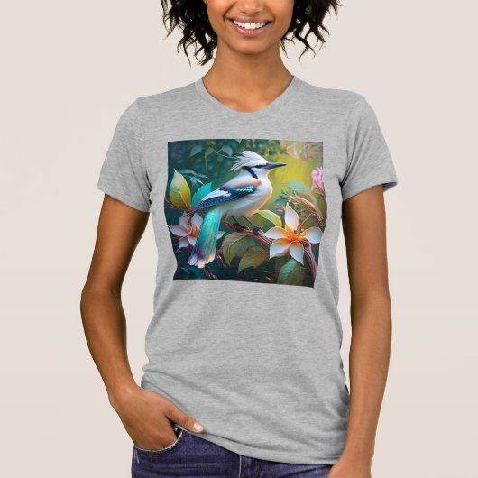 Kuiftaling Vleugelige Gaai T-shirt (Voorkant)