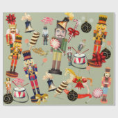 Kuifwerkpapier voor kerstmis, Sweetie Nutcracker Cadeaupapier (Vlak)