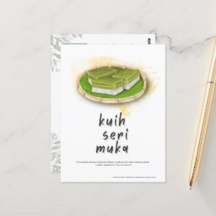 Kuih Seri Muka Maleisië Briefkaart
