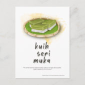 Kuih Seri Muka Maleisië Briefkaart (Voorkant)