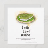 Kuih Seri Muka Maleisië Briefkaart (Voorkant / Achterkant)
