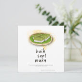 Kuih Seri Muka Maleisië Briefkaart (Staand voorkant)