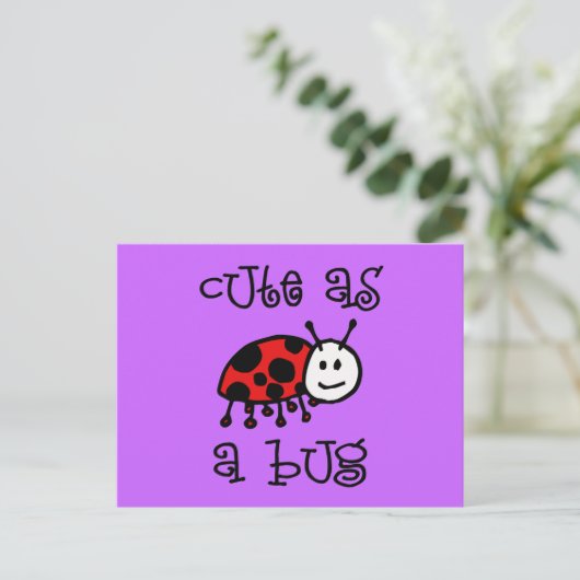 Kuiken als een insect briefkaart (Staand voorkant)