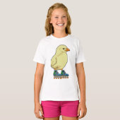 Kuiken als inlineskater met inline skates t-shirt (Voorkant volledig)