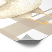 Kuiken eerste verjaardag mijlpaal verjaardag poster (Hoek)