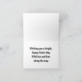  kuiken met bloemetjes feestdagen kaart (Binnen)