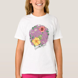 Kuiken, Tekenen Wildflowers / Garden Girl T-shirt