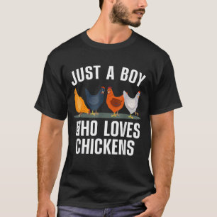 Kuiken voor Kinder jongens die kippen kweken T-shirt
