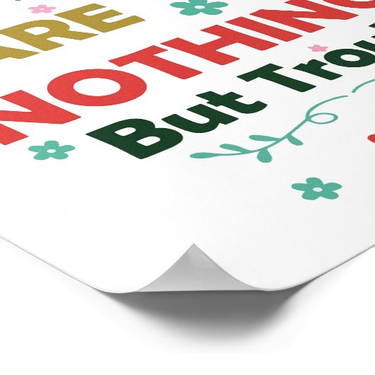 Kuiken zijn geen probleem digitaal printbaar Poste Poster (Hoek)