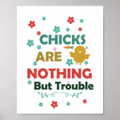 Kuiken zijn geen probleem digitaal printbaar Poste Poster (Voorkant)