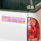 Kuikenaandrijfstok Bumpersticker (Op Truck)