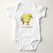 kuikenmagneet | Grappige Schattigee Pun Baby Chick Romper (Voorkant)