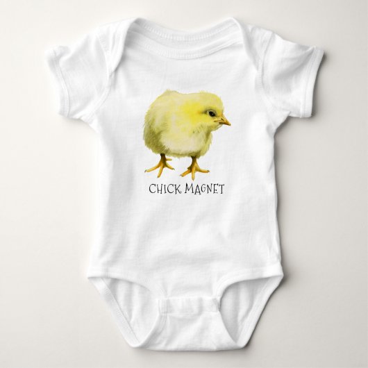 kuikenmagneet | Grappige Schattigee Pun Baby Chick Romper (Voorkant)