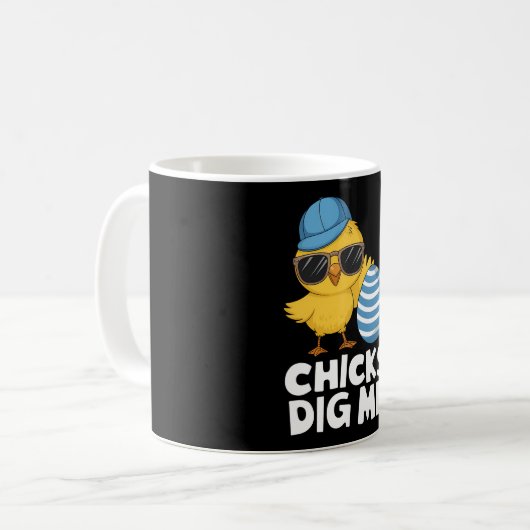 Kuikens Duiden Mij Paaspret Eierzoektocht Koffiemok (Voorkant links)