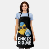 Kuikens Duiden Mij Paaspret Eierzoektocht Schort (Gedragen)